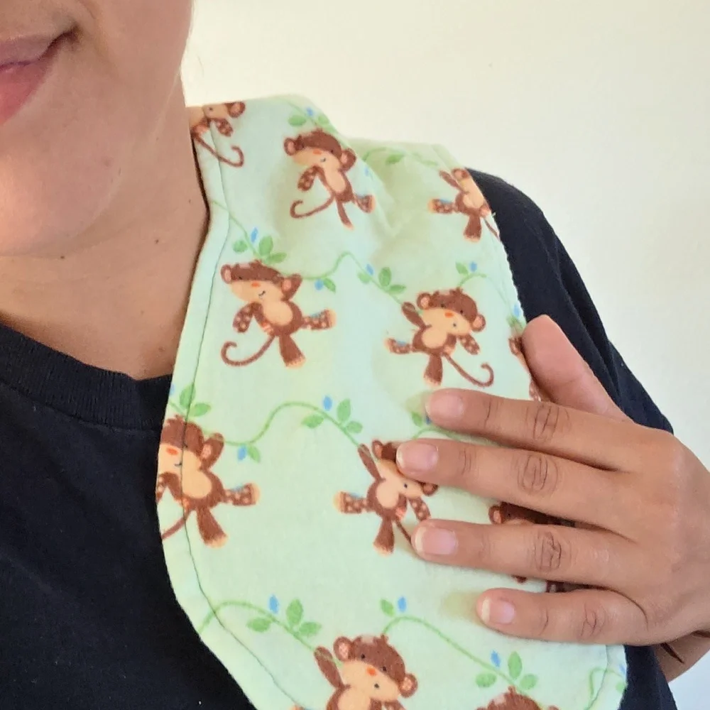 Colorful Kids Patterned Burp Cloths